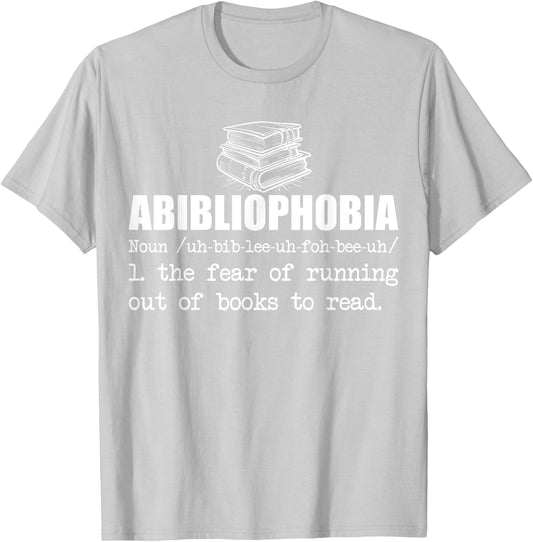 Abibliophobia Books Reading Librarian Teacher Bookworm Women T-Shirt - T-Shirt | Ash