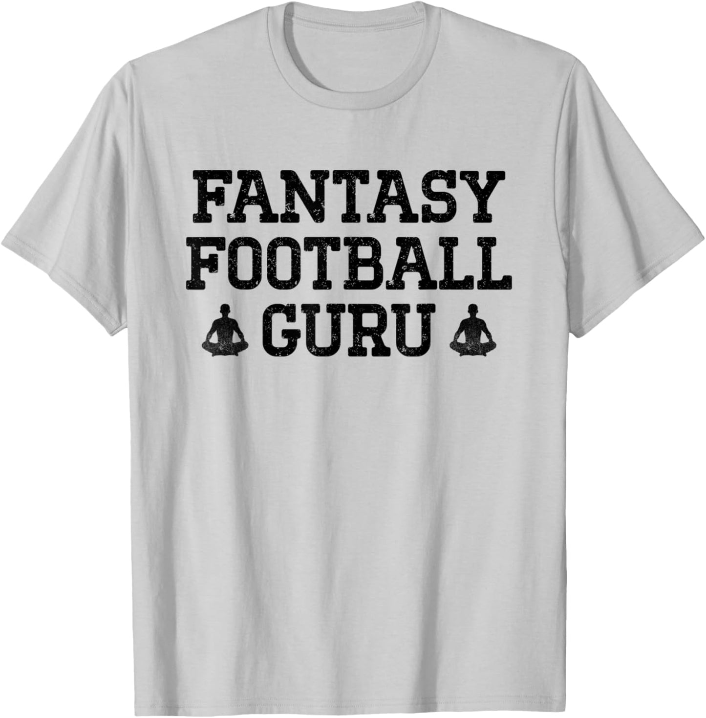 Funny Fantasy Football Guru Yoga Meditation Lotus Pose T-Shirt - T-Shirt | Ash