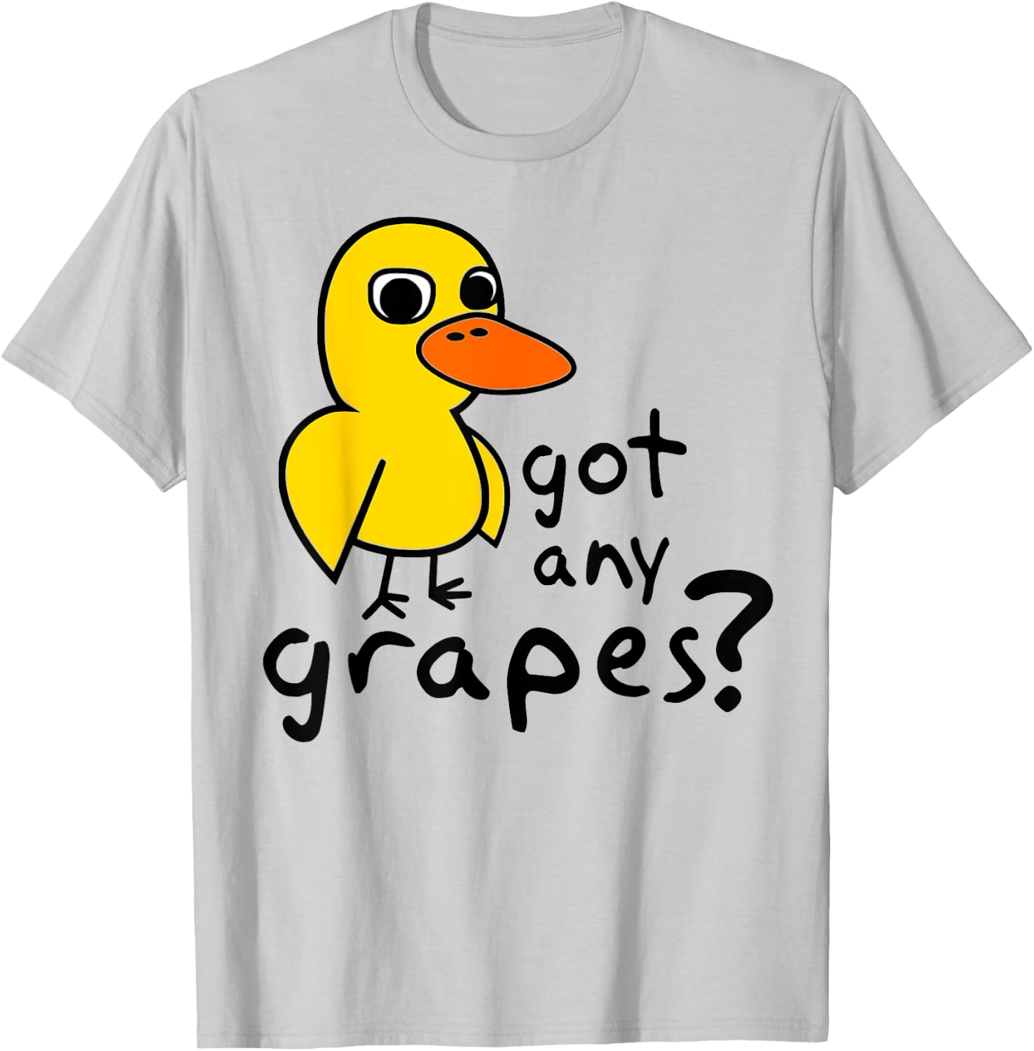 Got Any Grapes? Duck Song funny kids T-Shirt - T-Shirt | Ash