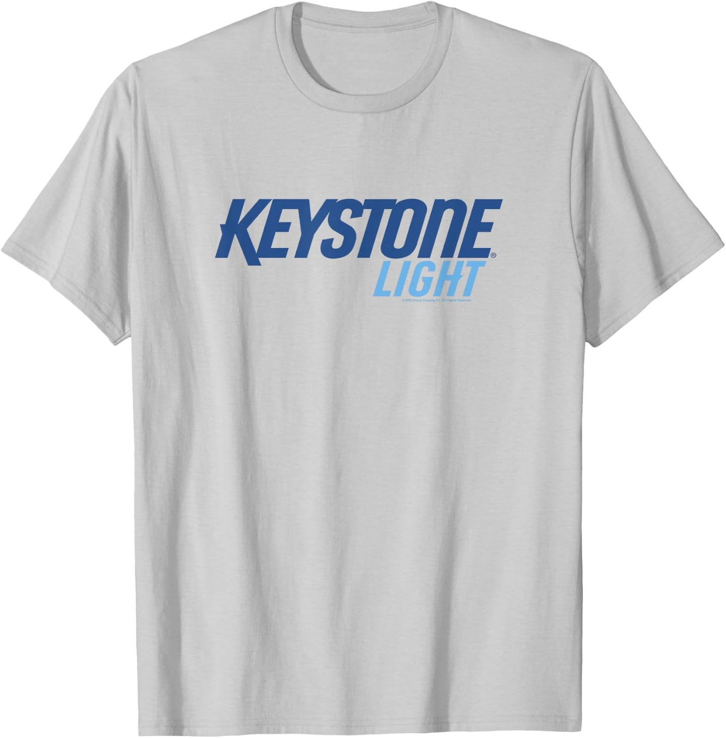 Coors Brewing Company Keystone Light Classic Big Chest Logo T-Shirt - T-Shirt | Ash