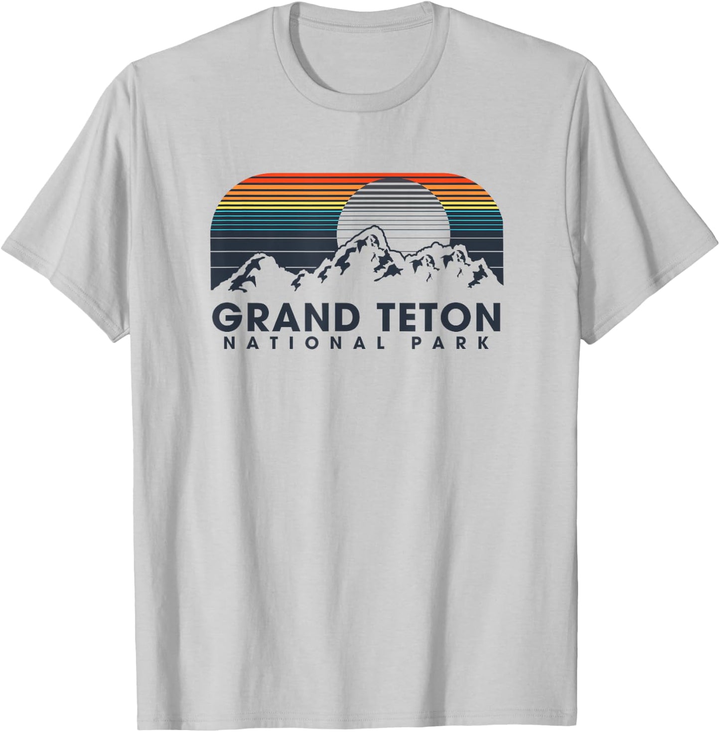 Grand Teton National Park Vintage T-Shirt - T-Shirt | Ash