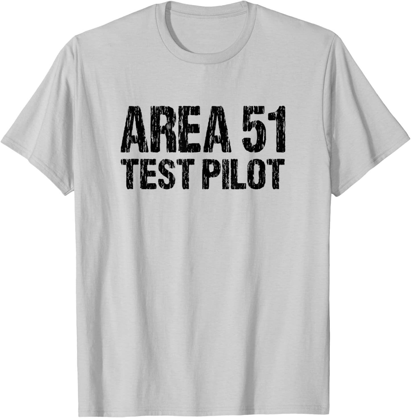 Area 51 Test Pilot Retro Halloween Costume Roswell Alien UFO T-Shirt - T-Shirt | Ash