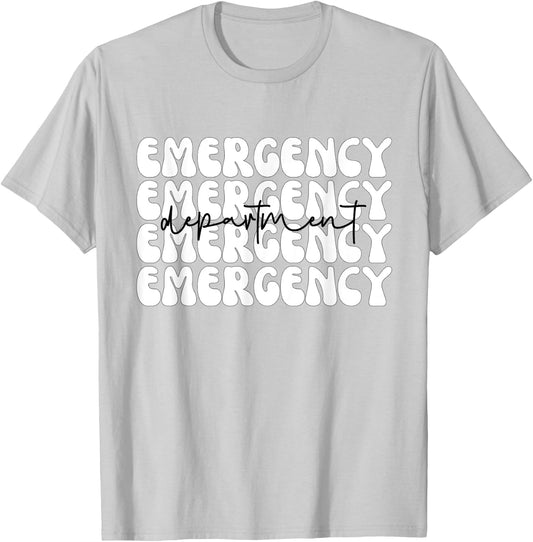Emergency Department Emergency Room Healthcare Nursing T-Shirt - T-Shirt | Ash