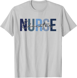 Retro Educator Nurse Gifts Nursing Apparel T-Shirt - T-Shirt | Ash