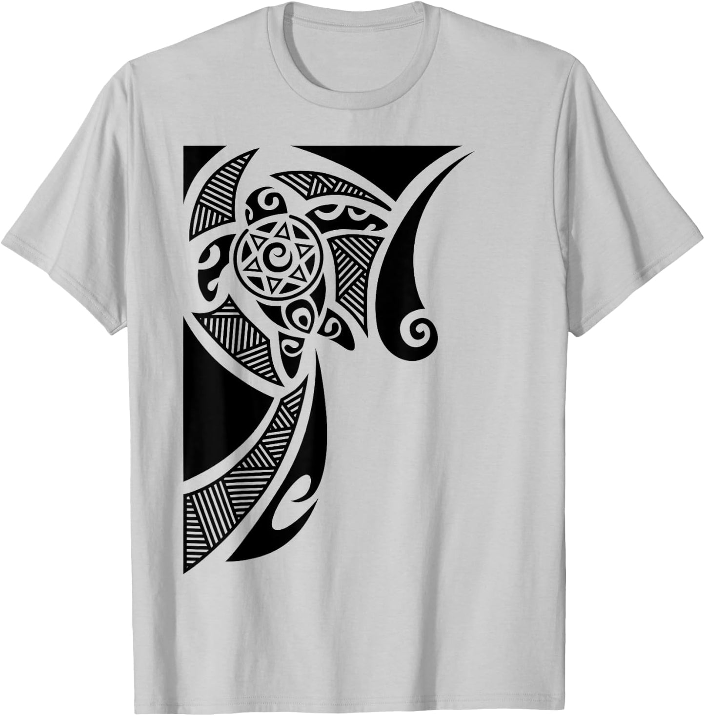 Culture Symbol Turtle Pattern Haka Dance New Zealand T-Shirt - T-Shirt | Ash