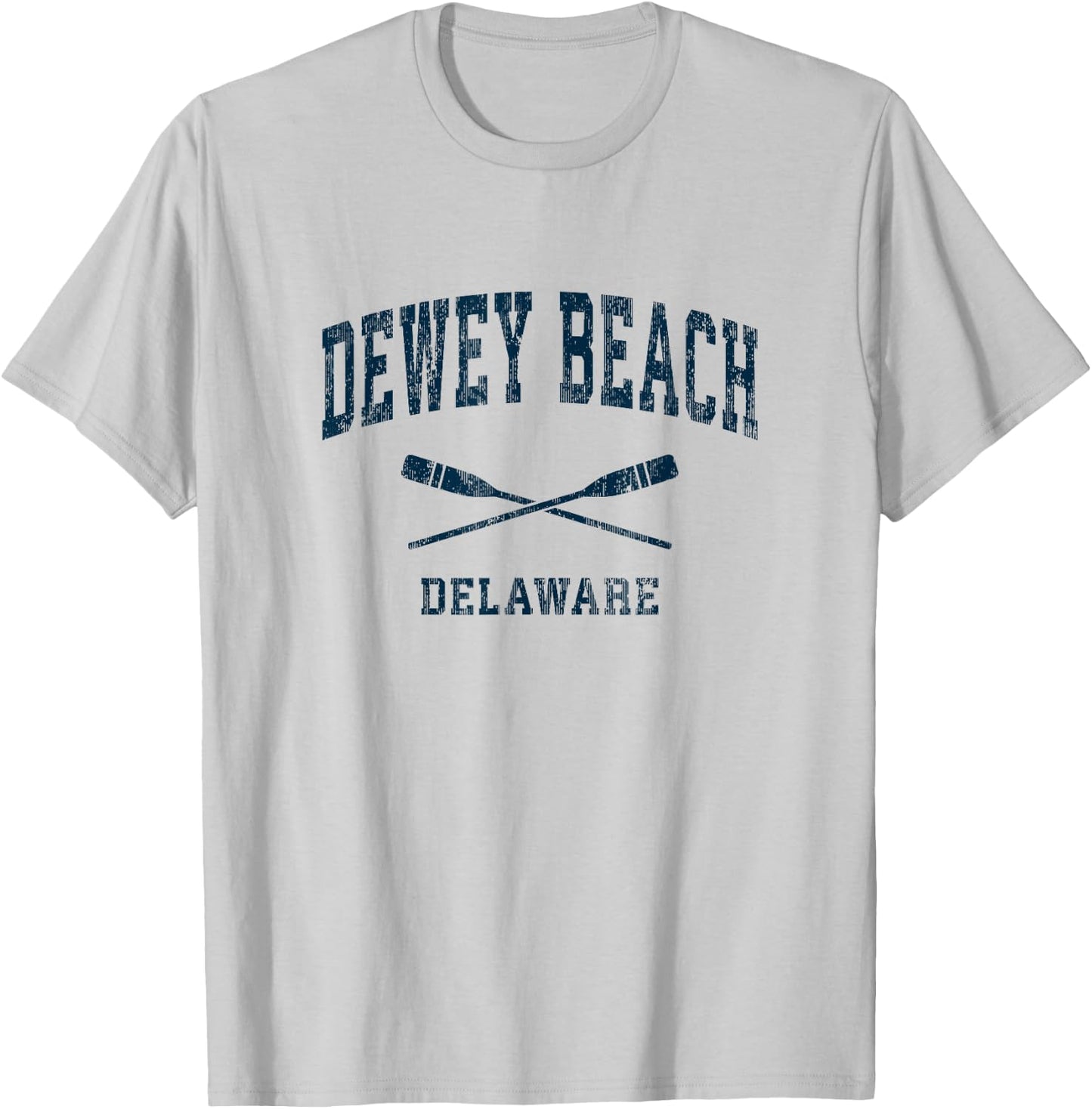 Dewey Beach Delaware Vintage Nautical Paddles Sports Oars Men Women Kids T-Shirt - T-Shirt | Ash
