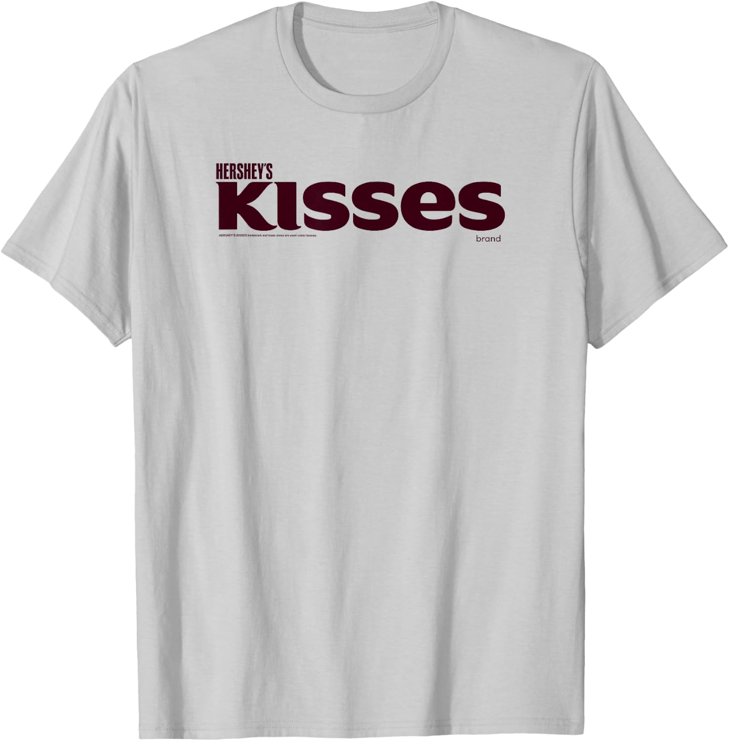 Hershey's Kisses Wordmark Centered Logo T-Shirt - T-Shirt | Ash