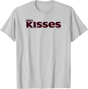 Hershey's Kisses Wordmark Centered Logo T-Shirt - T-Shirt | Ash