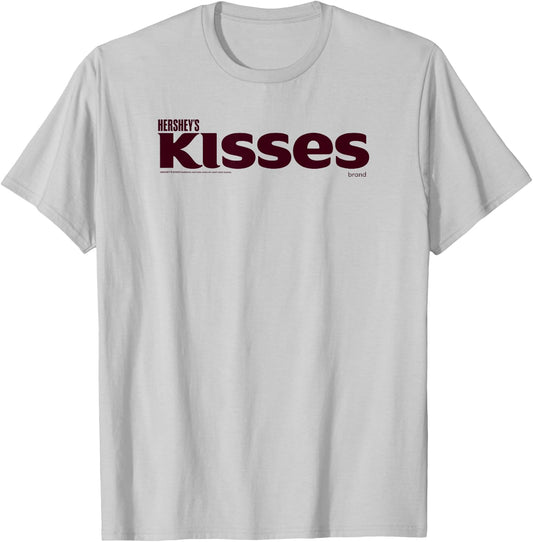 Hershey's Kisses Wordmark Centered Logo T-Shirt - T-Shirt | Ash