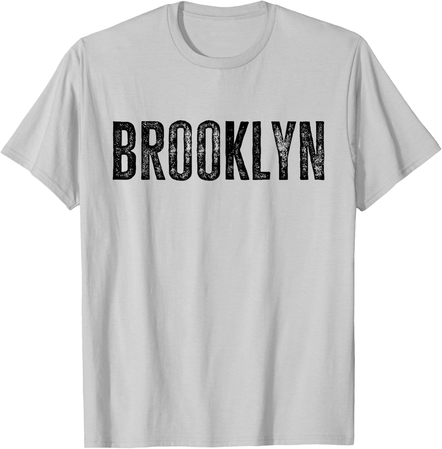 Brooklyn NY Retro Text New York Love Brooklyn Bridge T-Shirt - T-Shirt | Ash