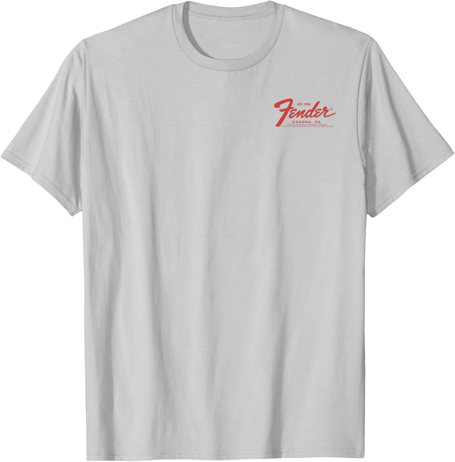 Fender Vintage Guitar Pocket Logo Small T-Shirt - T-Shirt | Ash