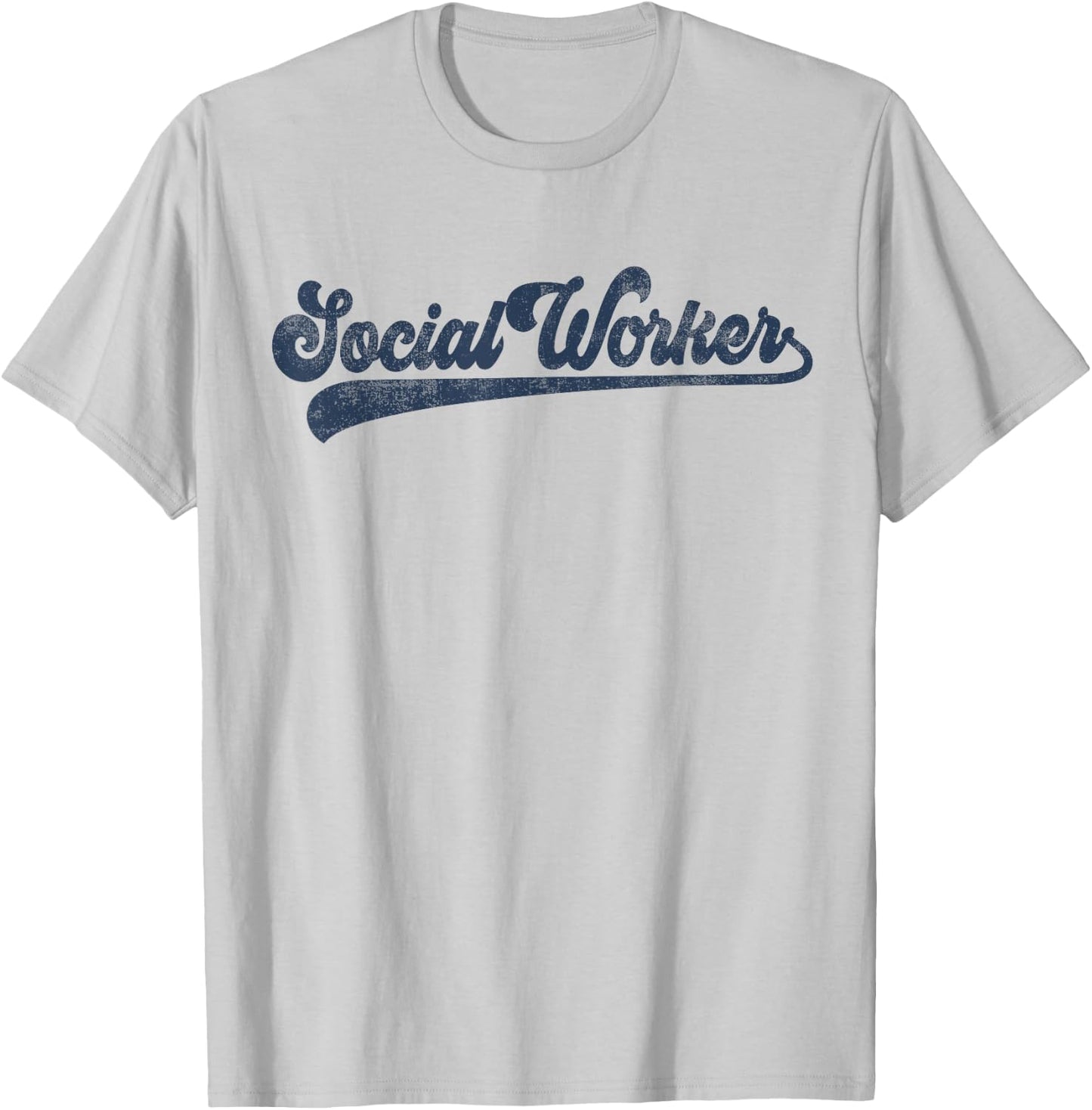Social Worker Cute Vintage Graphic Social Work T-Shirt - T-Shirt | Ash