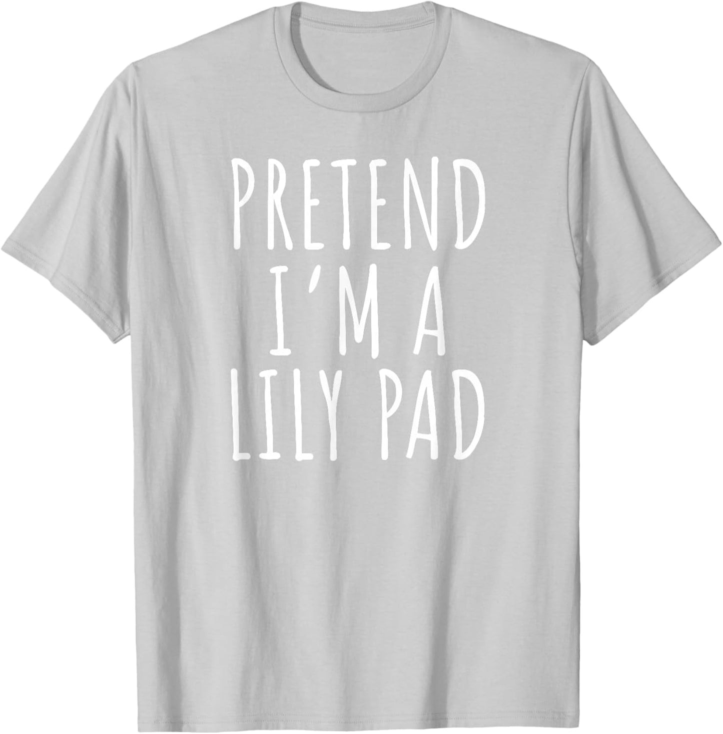 Lily Pad Pretend Funny Frog Nature Joke T-Shirt - T-Shirt | Ash