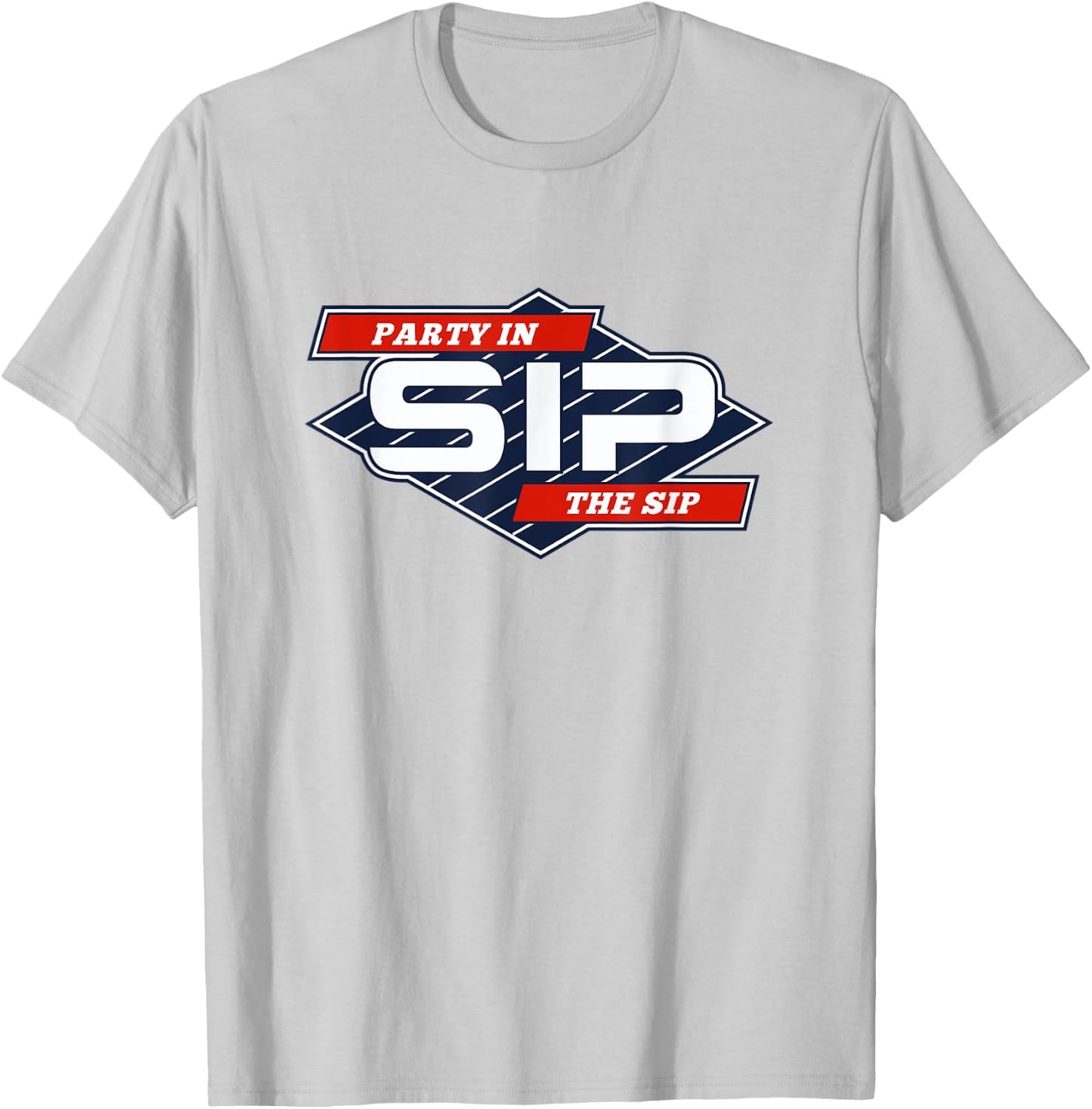 Party in the Sip Funny Mississippi Retro Parody T-Shirt - T-Shirt | Ash