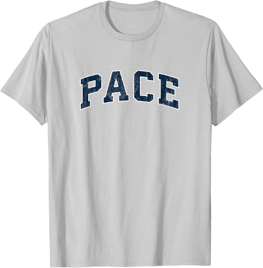 Pace Florida FL Vintage Sports Design Navy Design T-Shirt - T-Shirt | Ash