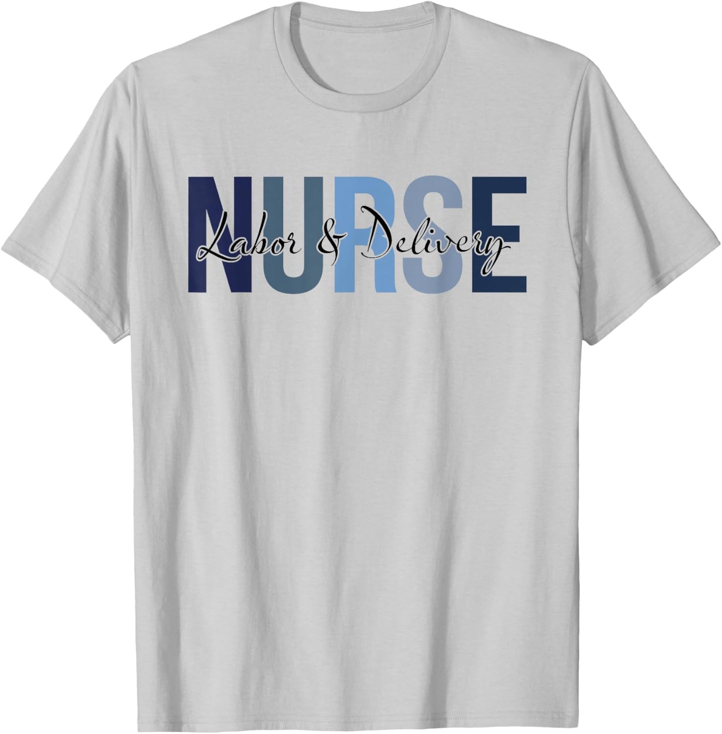 Retro Labor & Delivery Nurse Gifts Nursing Apparel T-Shirt - T-Shirt | Ash