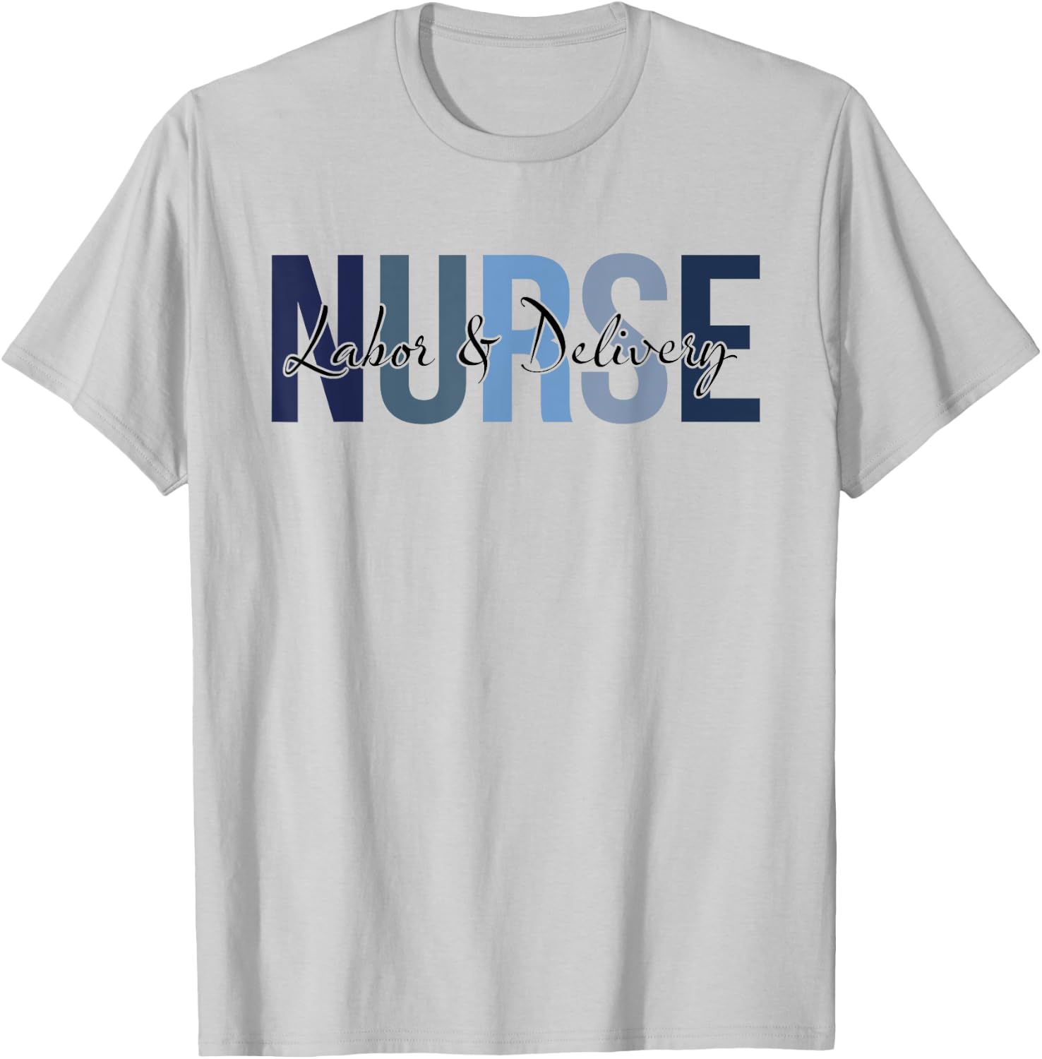 Retro Labor & Delivery Nurse Gifts Nursing Apparel T-Shirt - T-Shirt | Ash