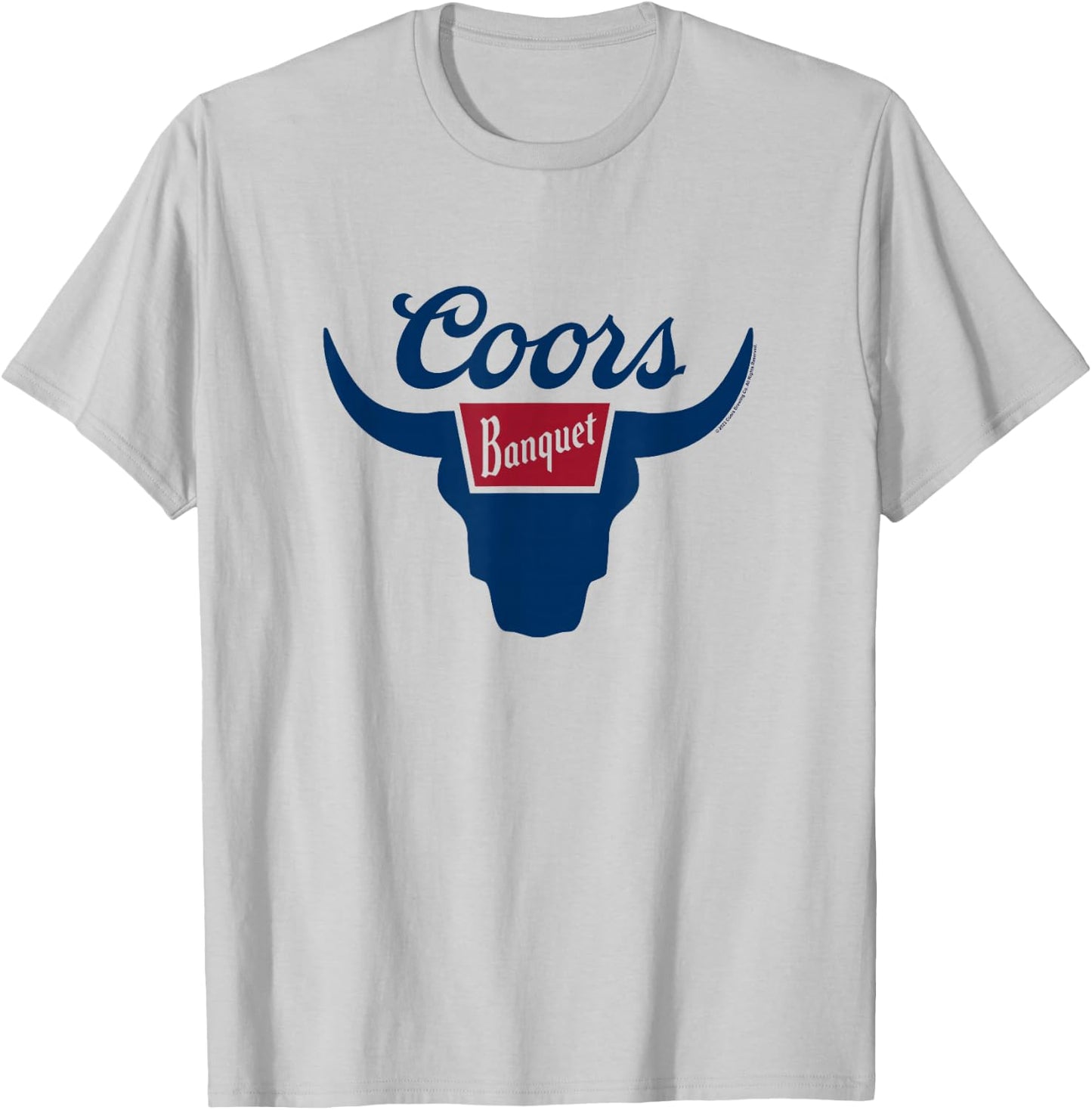 Coors Brewing Company Coors Banquet Rodeo Big Chest Logo T-Shirt - T-Shirt | Ash