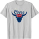Coors Brewing Company Coors Banquet Rodeo Big Chest Logo T-Shirt - T-Shirt | Ash