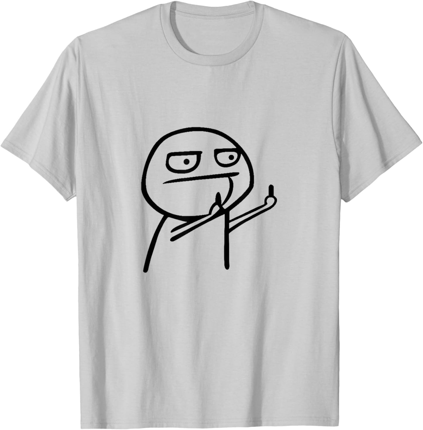 Funny stick man, funny picture, men and women T-Shirt - T-Shirt | Ash
