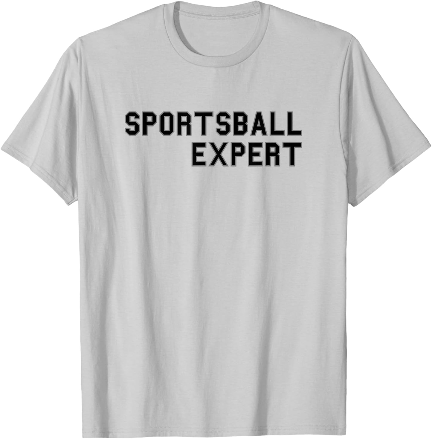 Sportsball Expert School Pride Cute Gag Funny Fan T-Shirt - T-Shirt | Ash