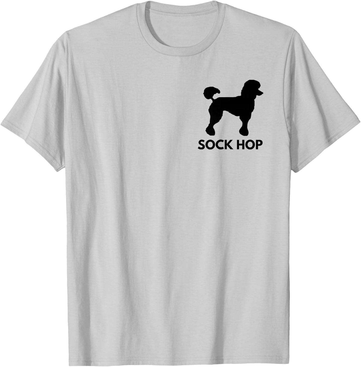 Retro Sock Hop 50's Costume Shirt Big Poodle 1950's Party T-Shirt - T-Shirt | Ash