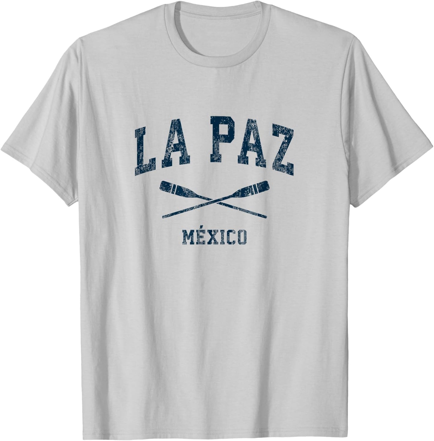 La Paz Mexico Vintage Nautical Paddles Sports Oars T-Shirt - T-Shirt | Ash