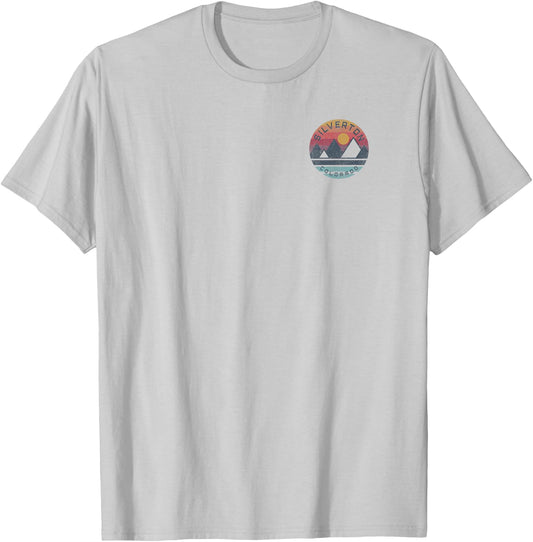 Silverton, Colorado Mountain Graphic T-Shirt - T-Shirt | Ash