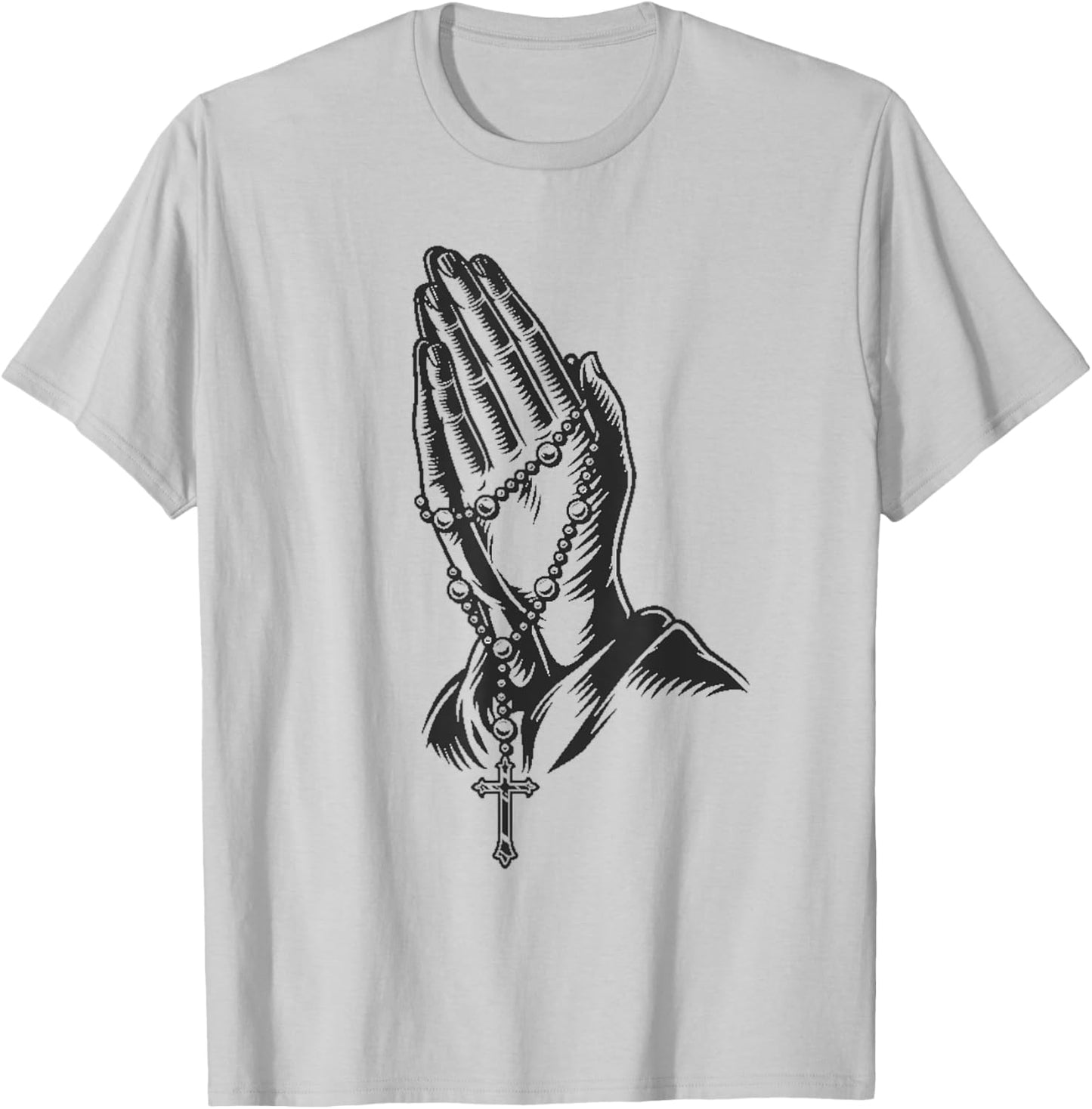 Praying hands T-Shirt - T-Shirt | Ash