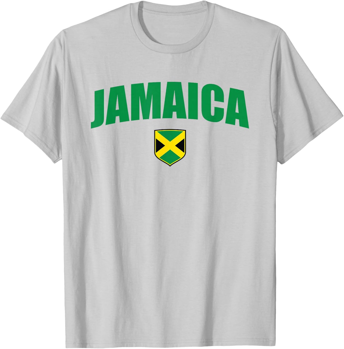 Jamaica Flag Jamaican Vintage Athletic Throwback Souvenir T-Shirt - T-Shirt | Ash