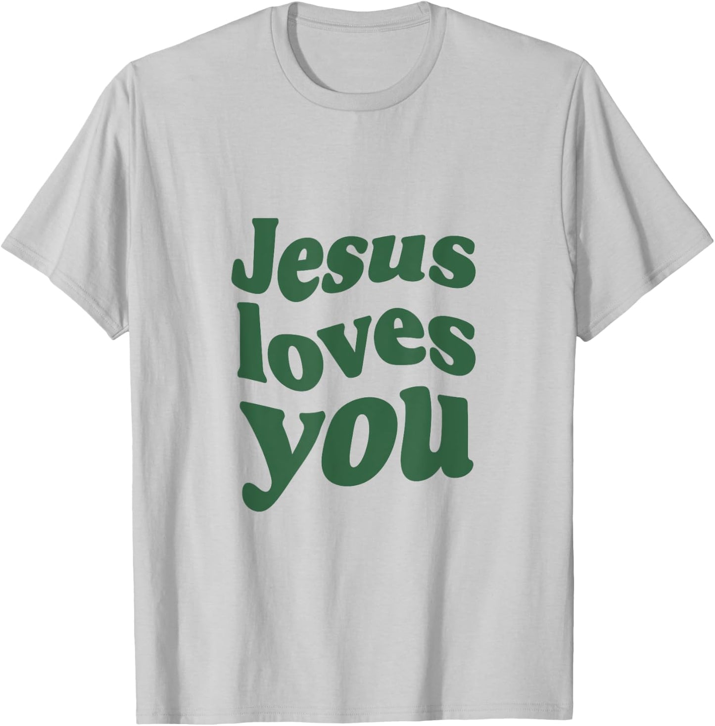 Jesus Loves You - Vintage Green T-Shirt - T-Shirt | Ash