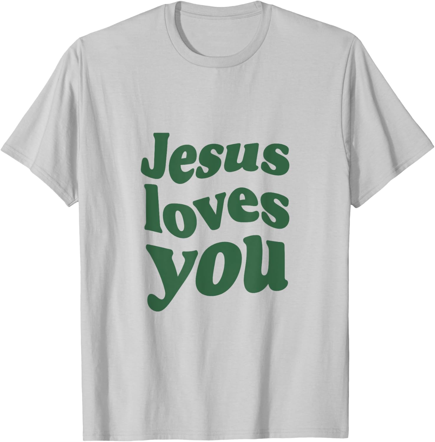 Jesus Loves You - Vintage Green T-Shirt - T-Shirt | Ash