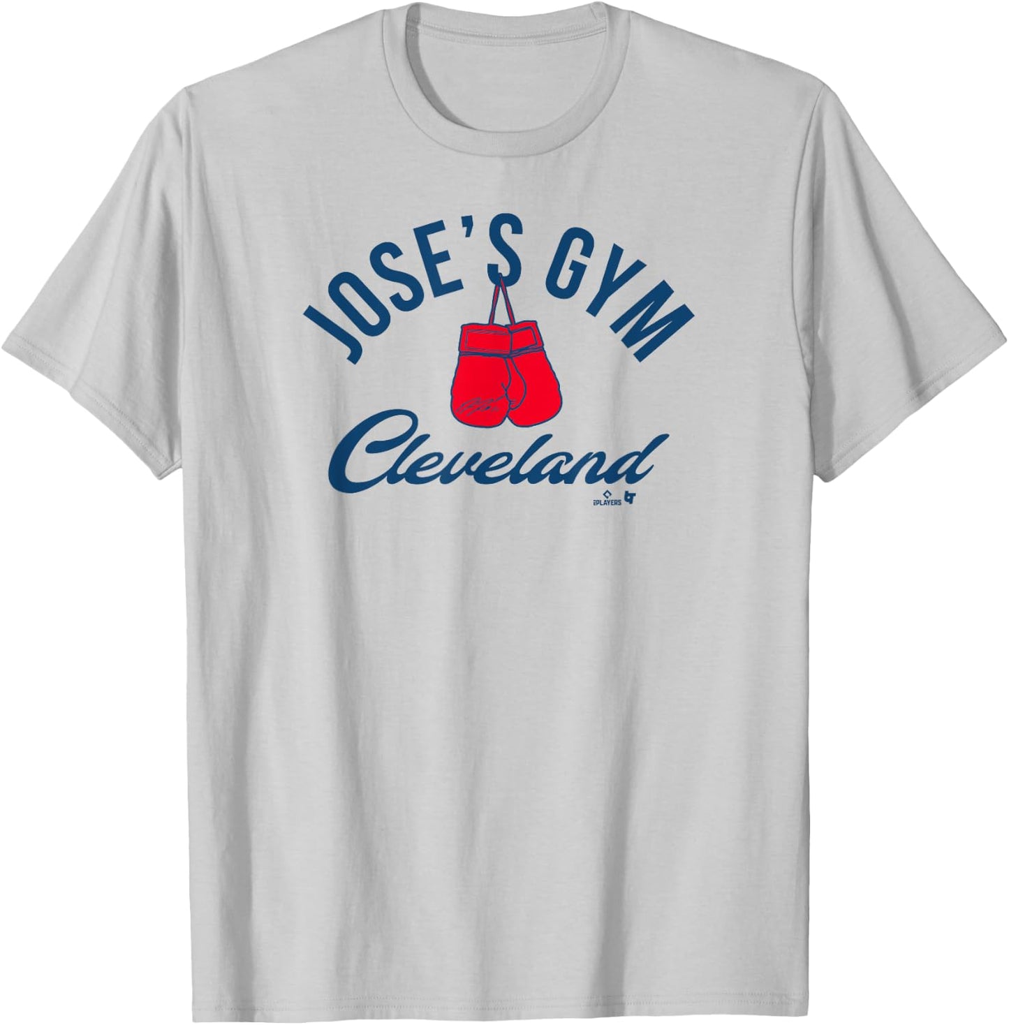 José Ramírez - Jose's Gym Gloves - Cleveland Baseball T-Shirt - T-Shirt | Ash