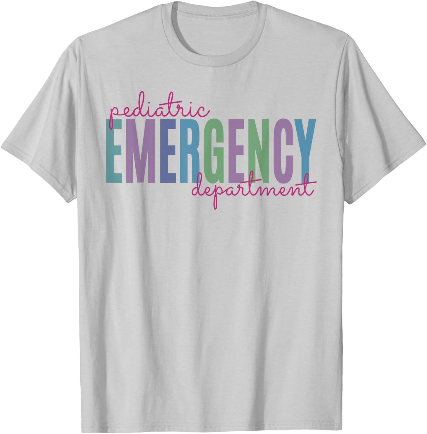 Pediatric Emergency Department Pediatric ER Nurse Medicine T-Shirt - T-Shirt | Ash