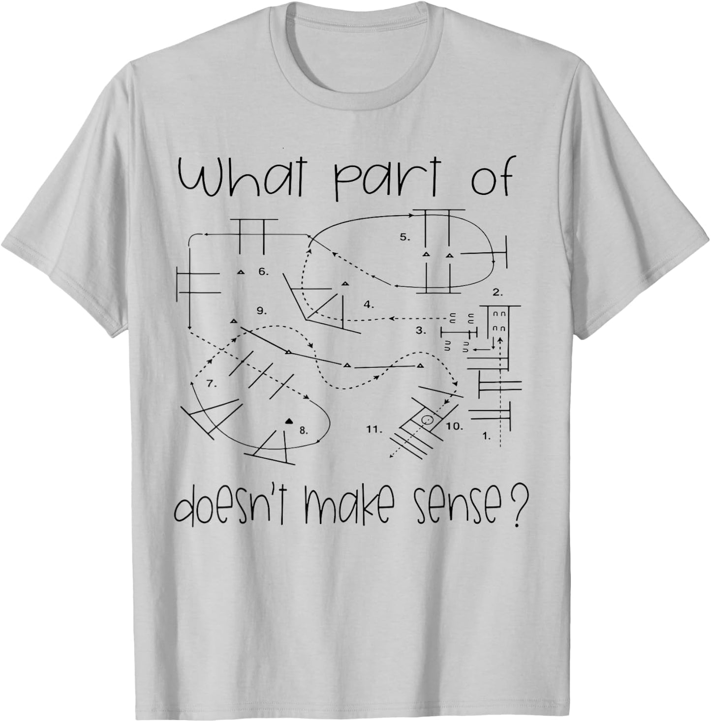 What Part Of Doesn't Make Sense Funny Horse exercises T-Shirt - T-Shirt | Ash