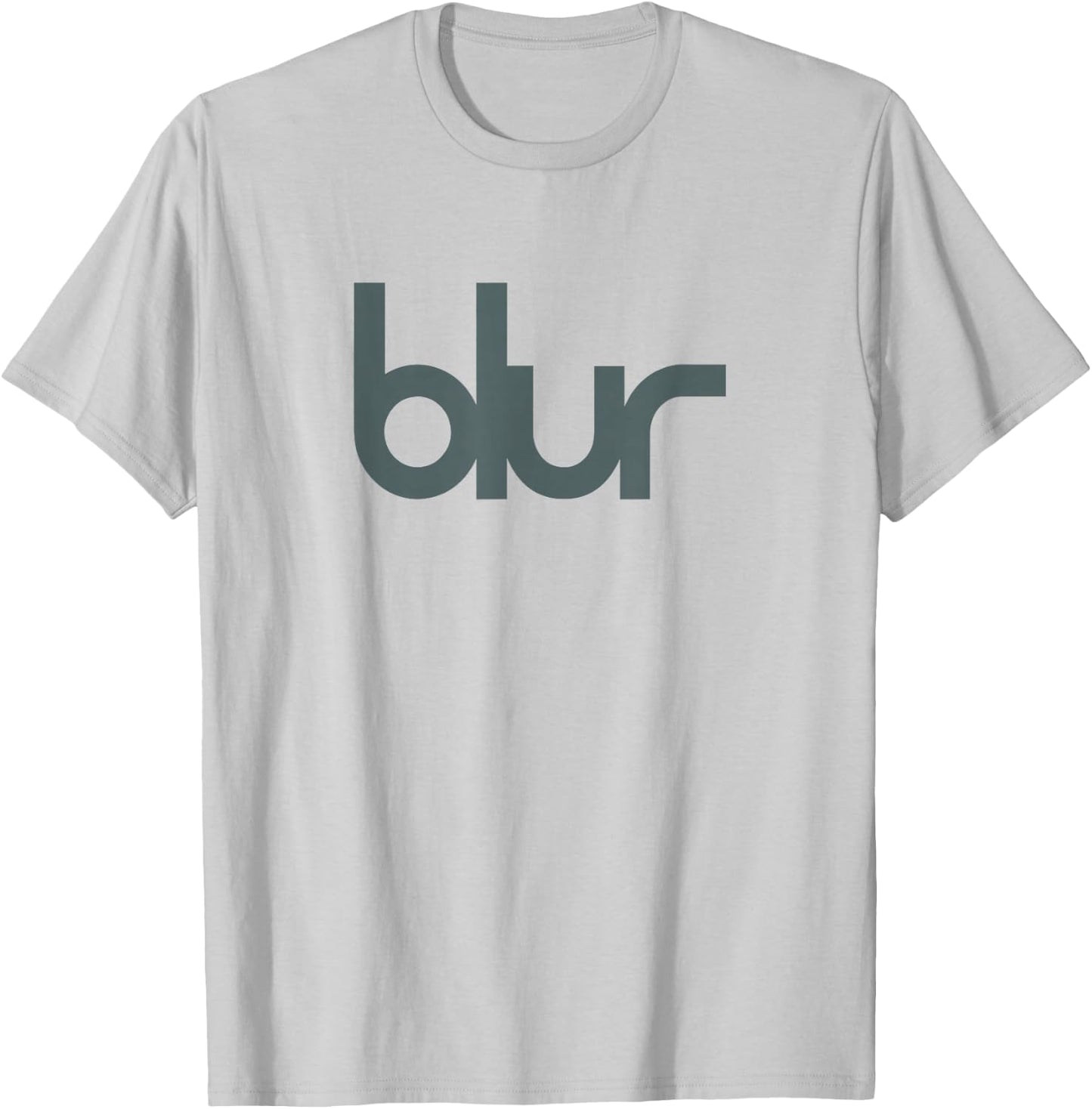 Blur Blue Central Logo T-Shirt - T-Shirt | Ash