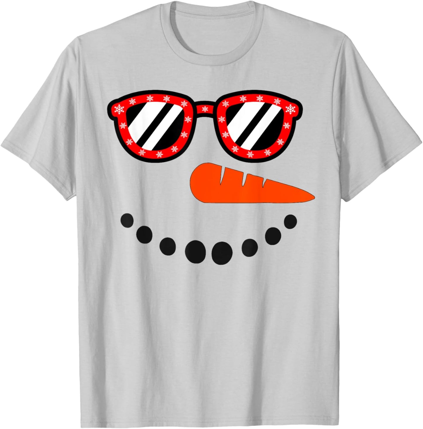 Snowman Christmas Shirts Women Snowman Girls Boys T-Shirt - T-Shirt | Ash
