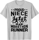 Proud niece of a marathon runner matching family T-Shirt - T-Shirt | Ash