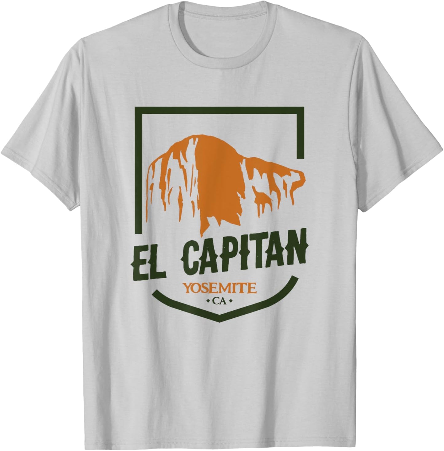 El Capitan Yosemite National Park California Climbing T-Shirt - T-Shirt | Ash