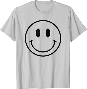 Smile Face Shirt Cute Happy Peace Smiling Face Kids Youth T-Shirt - T-Shirt | Ash