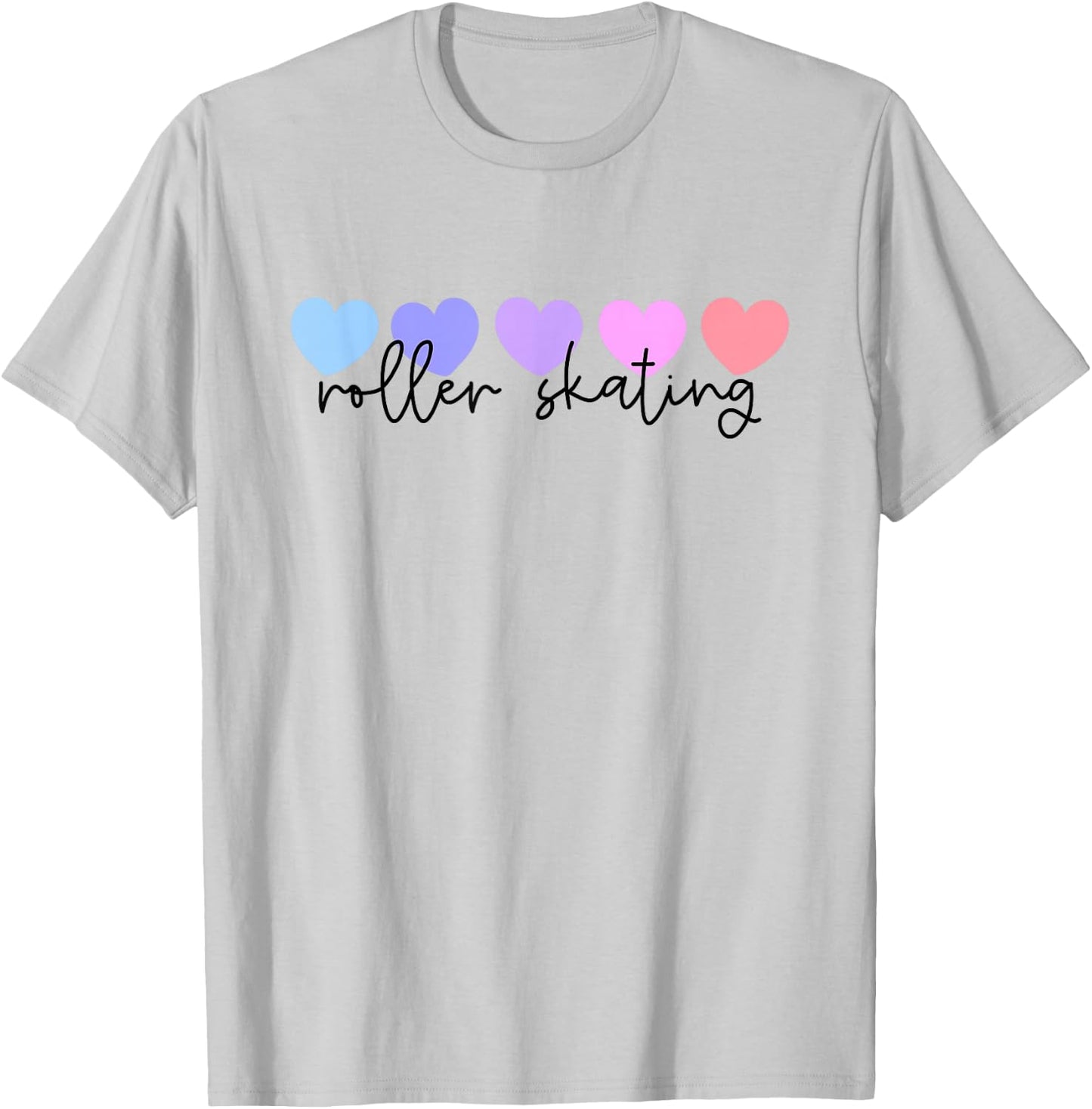 Roller Skates or Roller Skating Lover Heart Women or Girls T-Shirt - T-Shirt | Ash