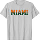 Retro Miami Vintage Design Classic Miami T-Shirt - T-Shirt | Ash