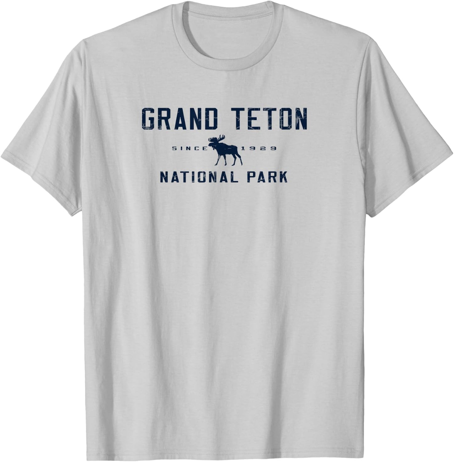 Grand Teton National Park Moose Graphic T-Shirt - T-Shirt | Ash
