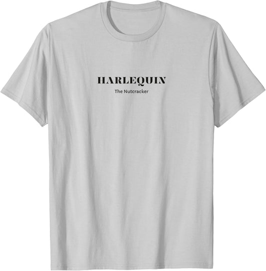 HARLEQUIN THE NUTCRACKER Christmas Ballet Dancer Graphic T-Shirt - T-Shirt | Ash