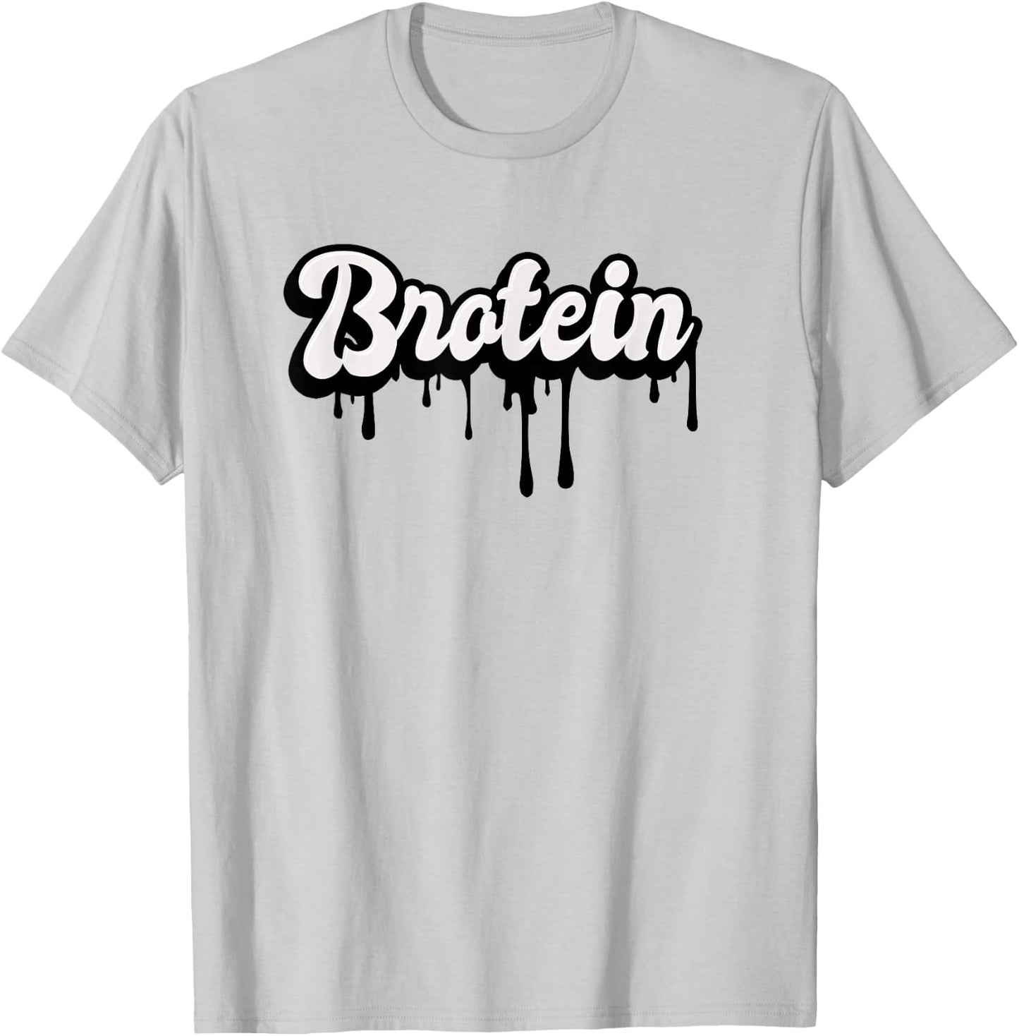 Funny Gay Men's Muscle Gym Bro - Protein Shake Brotein T-Shirt - T-Shirt | Ash
