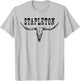 Western Stapleton Cow Skull Stapleton Punchy Cowboy Cowgirl T-Shirt - T-Shirt | Ash