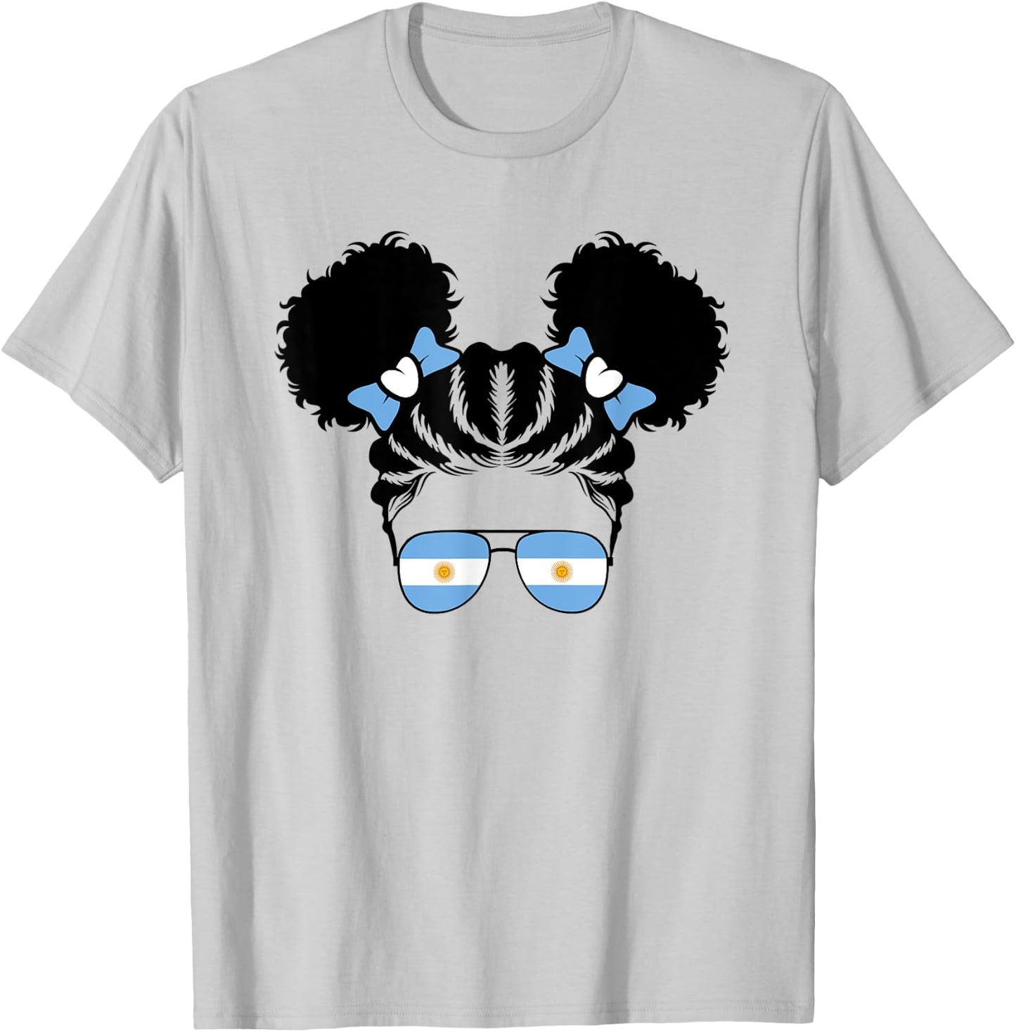 Argentinian Girl Kids Argentine Argentina Flag Youth Girls T-Shirt - T-Shirt | Ash