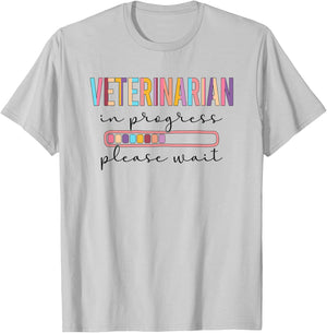 Future Veterinarian In Progress Veterinary Student T-Shirt - T-Shirt | Ash