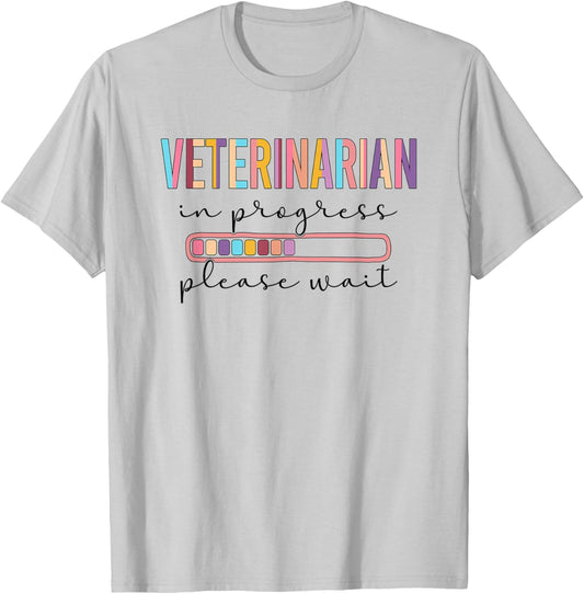 Future Veterinarian In Progress Veterinary Student T-Shirt - T-Shirt | Ash