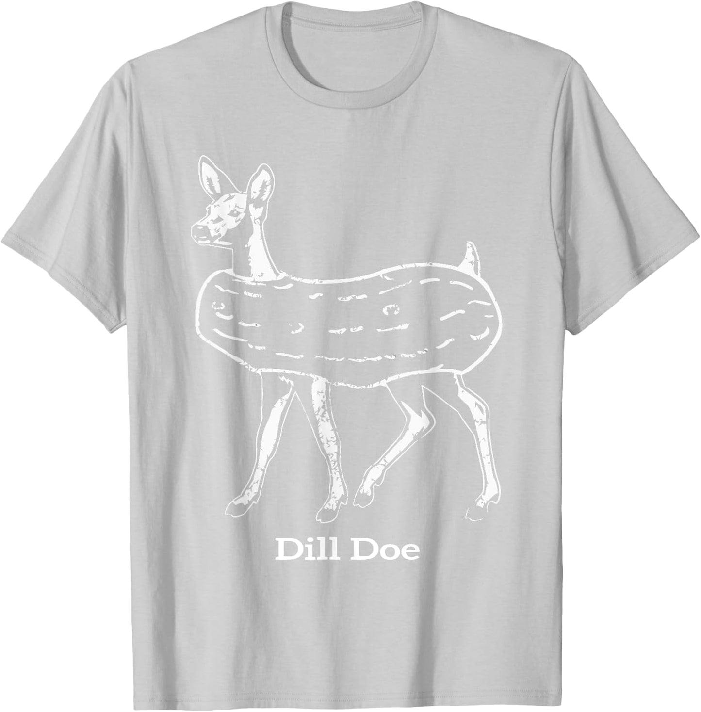 funny dill doe reindeer pickles naughty Dill Doe Dill Pickle T-Shirt - T-Shirt | Ash